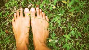 Earthing, Feet on the Grass Earthing, Feet on the Grass